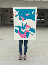 Load image into Gallery viewer, Limited edition screen print - Clara and Panpan
